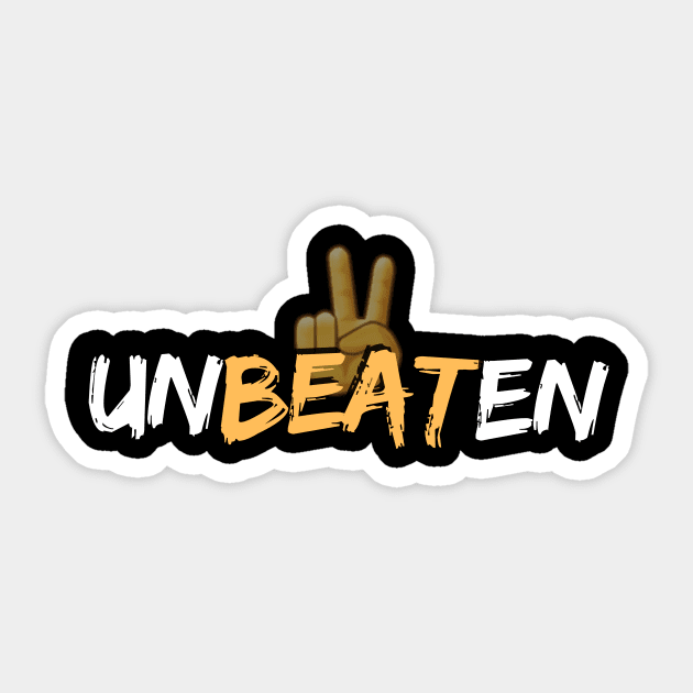 Unbeaten Sticker by TotaSaid